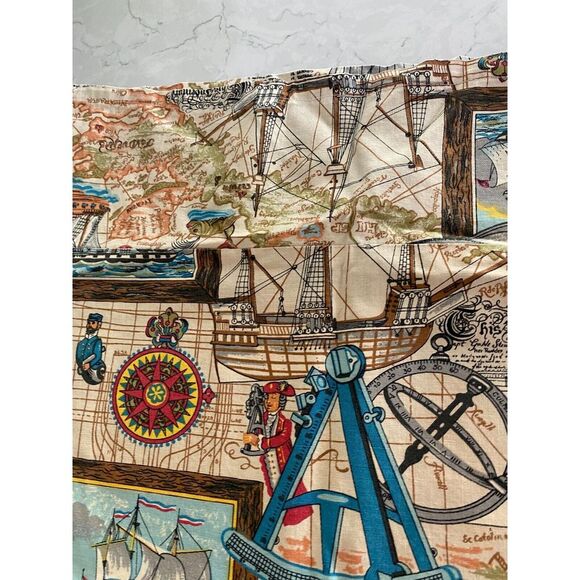 Travel Nautical Sailing Ship Pillow Cases Set of 2 Decorative Cover 26 x 19 - Picture 3 of 7